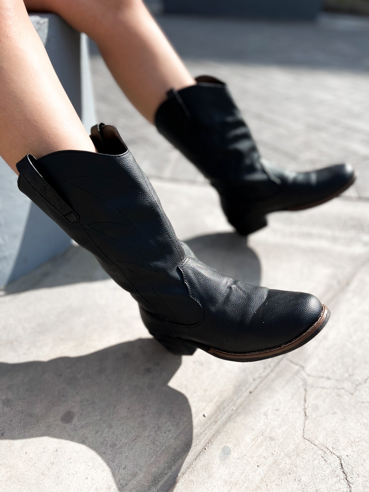 Cow boot Black